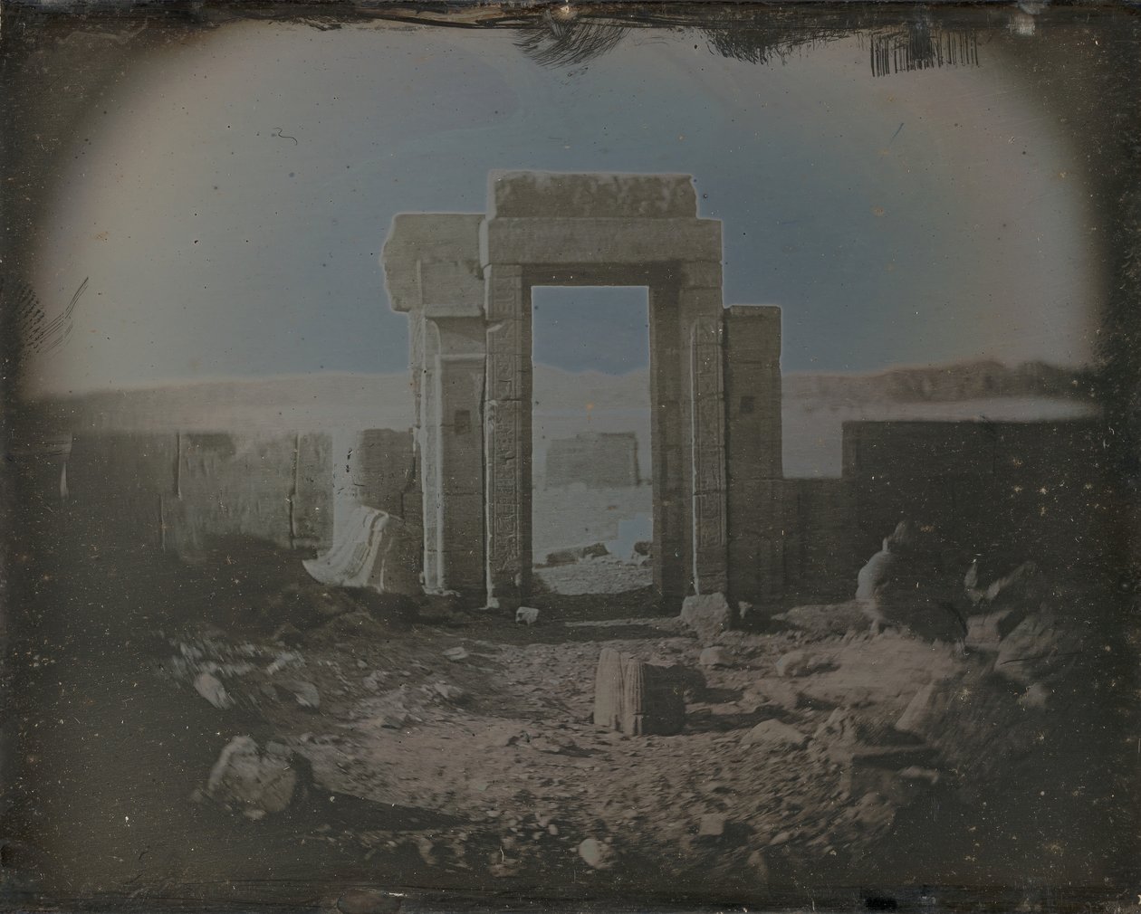 Horův chrám, Edfu, 1842-44. od Joseph Philibert Girault De Prangey