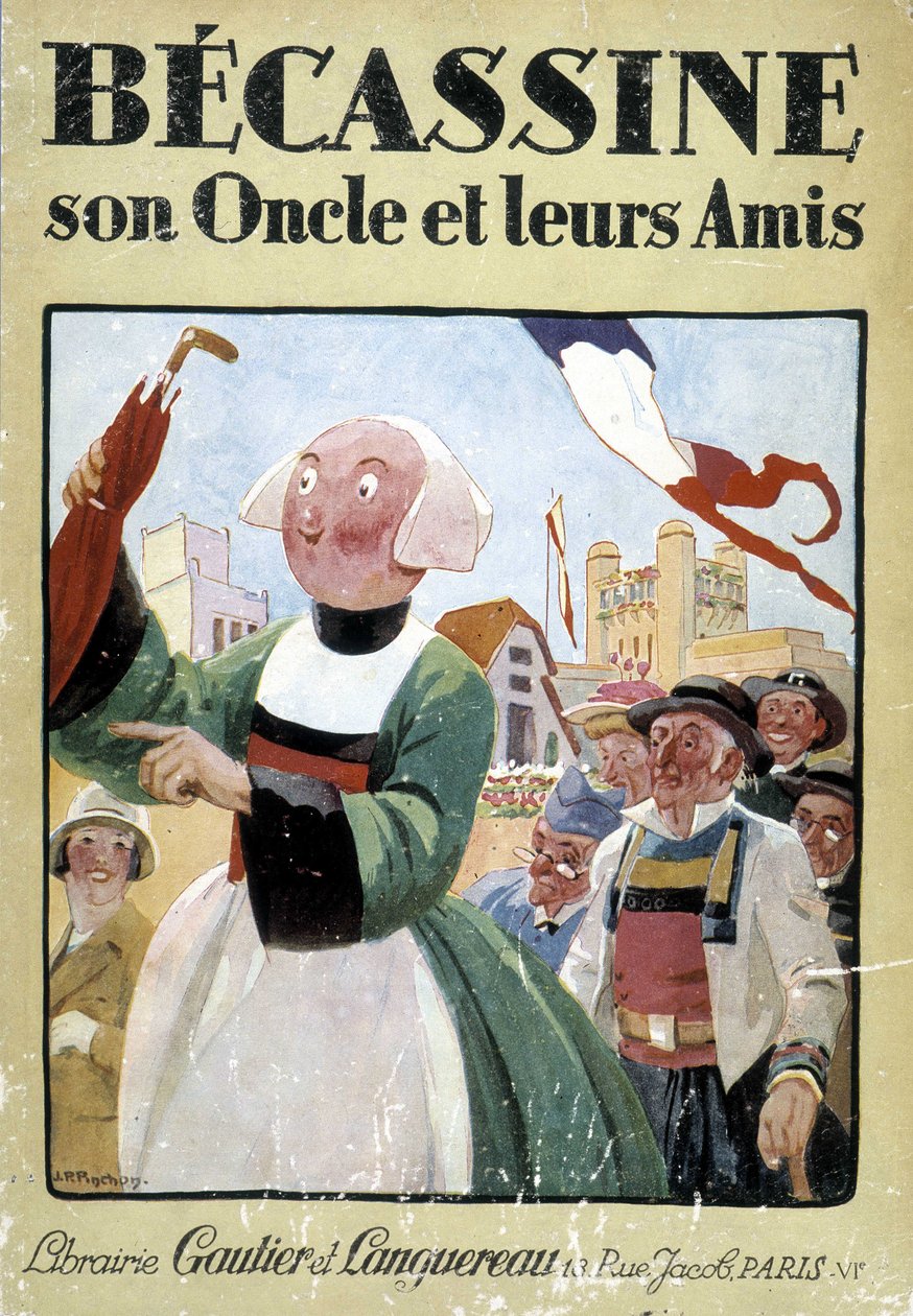 Obálka knihy "Becassine, son uncle et leurs amis", edice gautier Langereau (1926). od Joseph Porphyre Pinchon