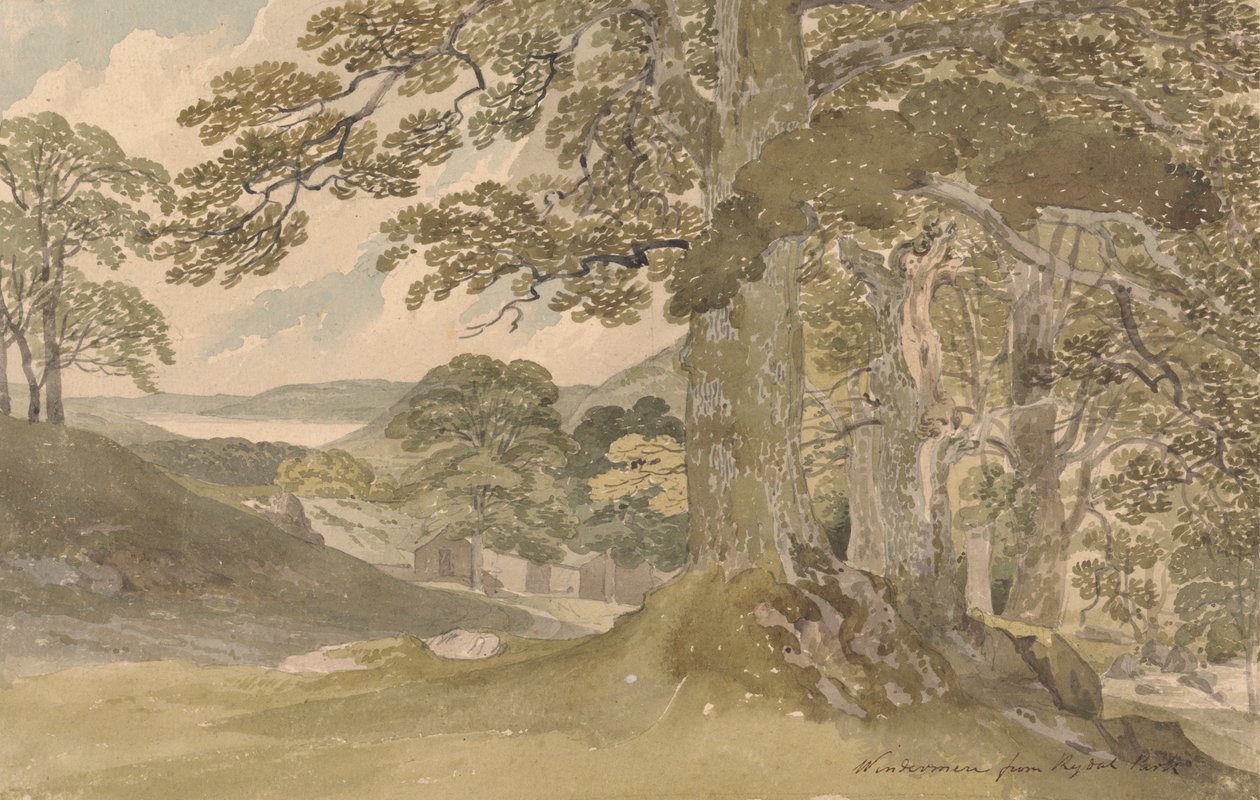 Windermere z Rydal Parku od Joseph Powell