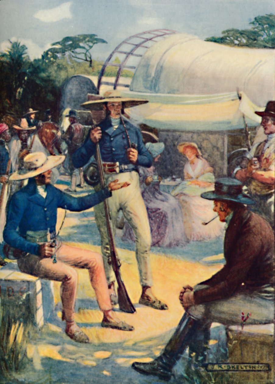 1820 Osadníci a jejich búrské konvoje, 1909 od Joseph Ratcliffe Skelton