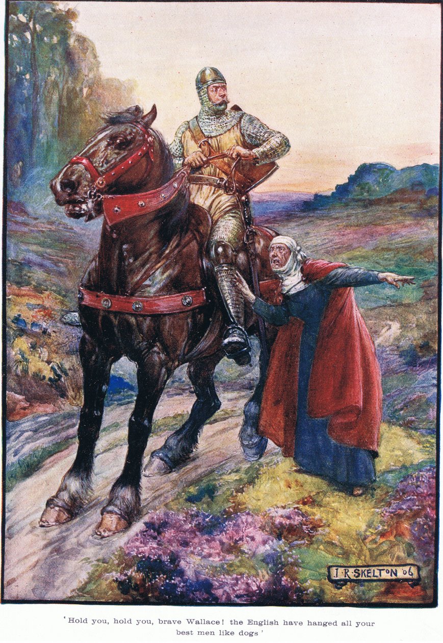 Drž se, drž se, statečný Wallaci! Angličané pověsili všechny tvé nejlepší muže jako psy, 1910 od Joseph Ratcliffe Skelton