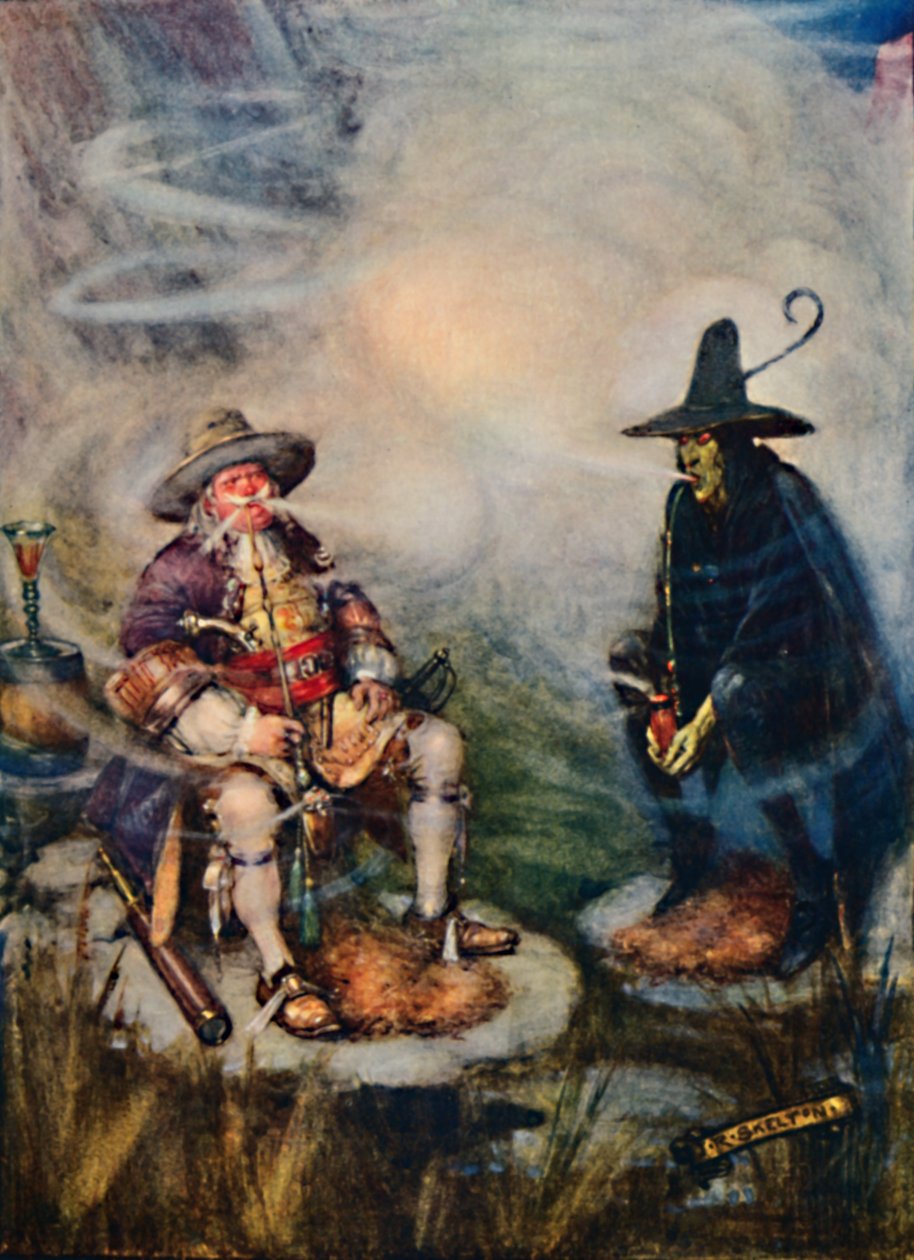 Jak Stolová hora získala svůj mrak, 1909 od Joseph Ratcliffe Skelton