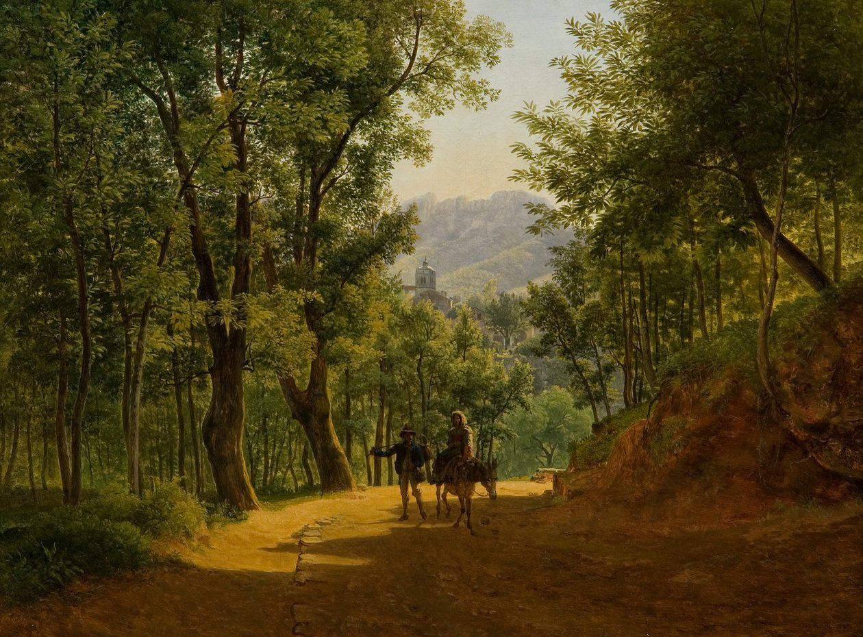Italská krajina (cesta v Cava de