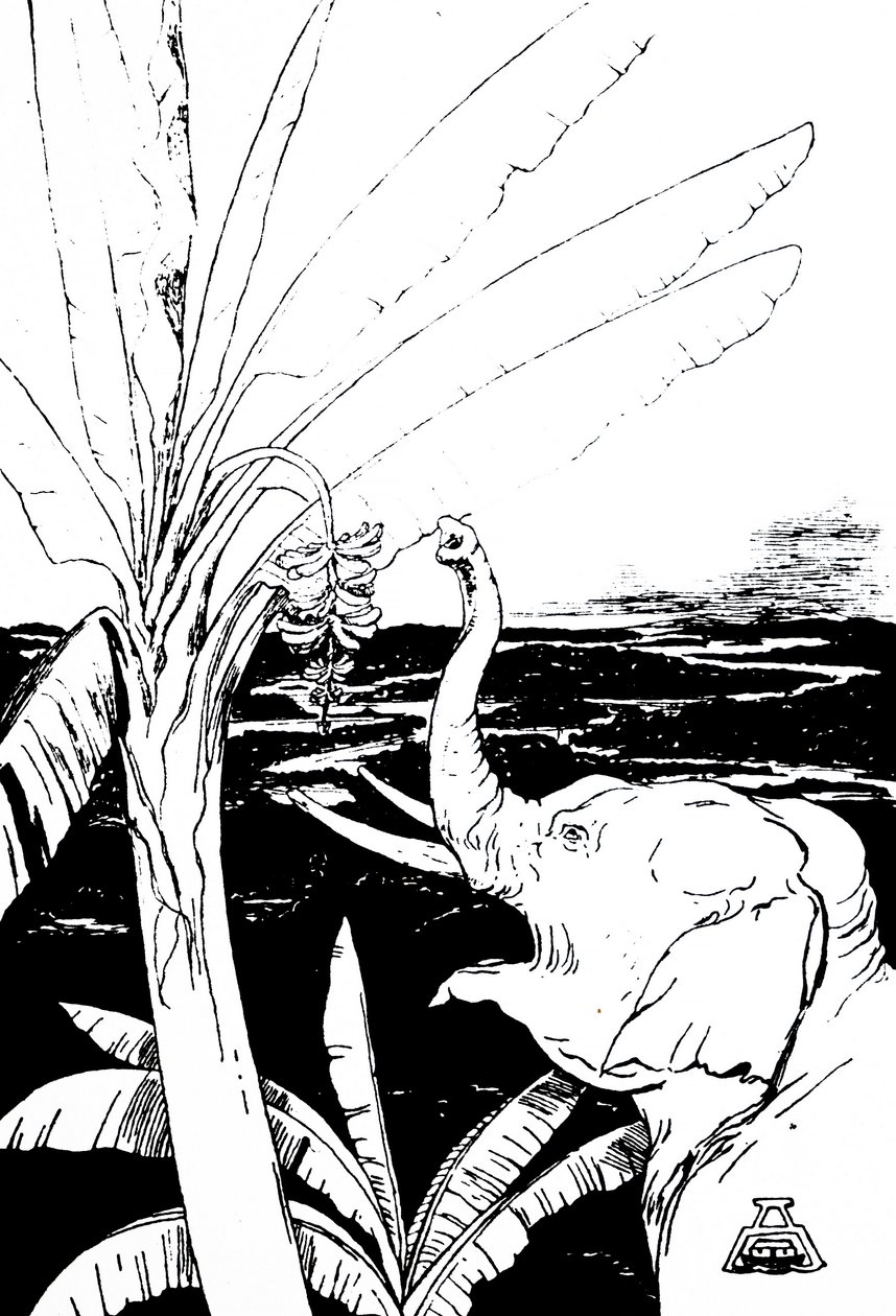 ilustrace slona od Kiplinga (rytina) od Joseph Rudyard Kipling