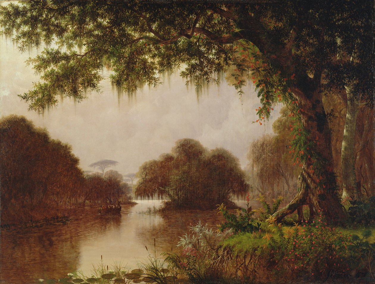 Swamp na Mississippi, 1871 od Joseph Rusling Meeker