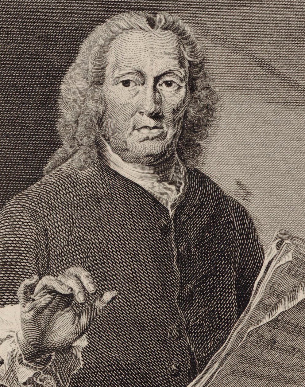 Portrét zpěváka a skladatele Richarda Leveridge 1670-1758, 1793. od Joseph Saunders
