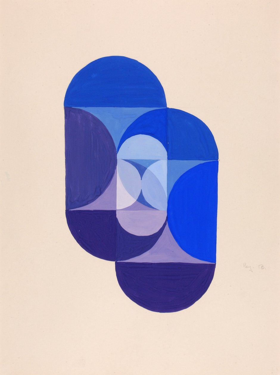 Key Blue (ze série Matematické základy umění) od Joseph Schillinger