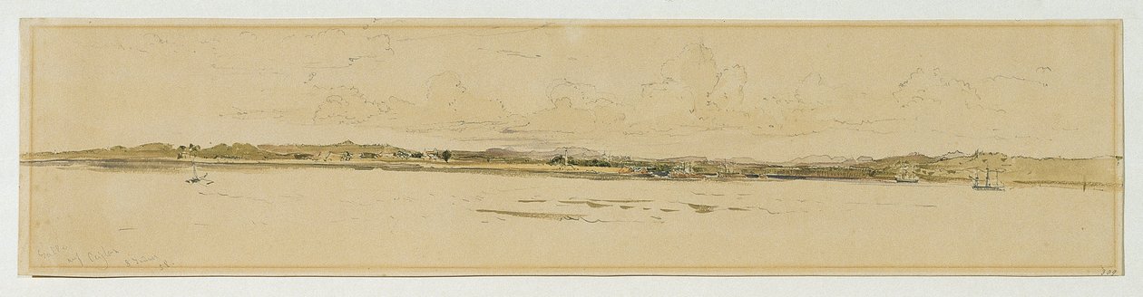 Roadstead Point de Galle na Cejlonu (Srí Lanka) od Joseph Selleny