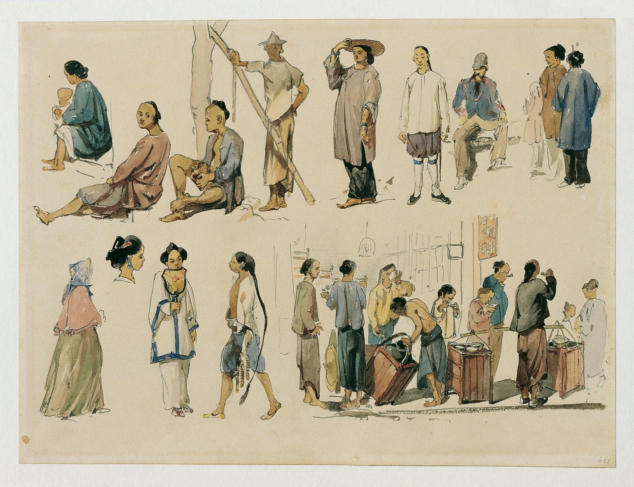 Čínské figurální studie od Joseph Selleny