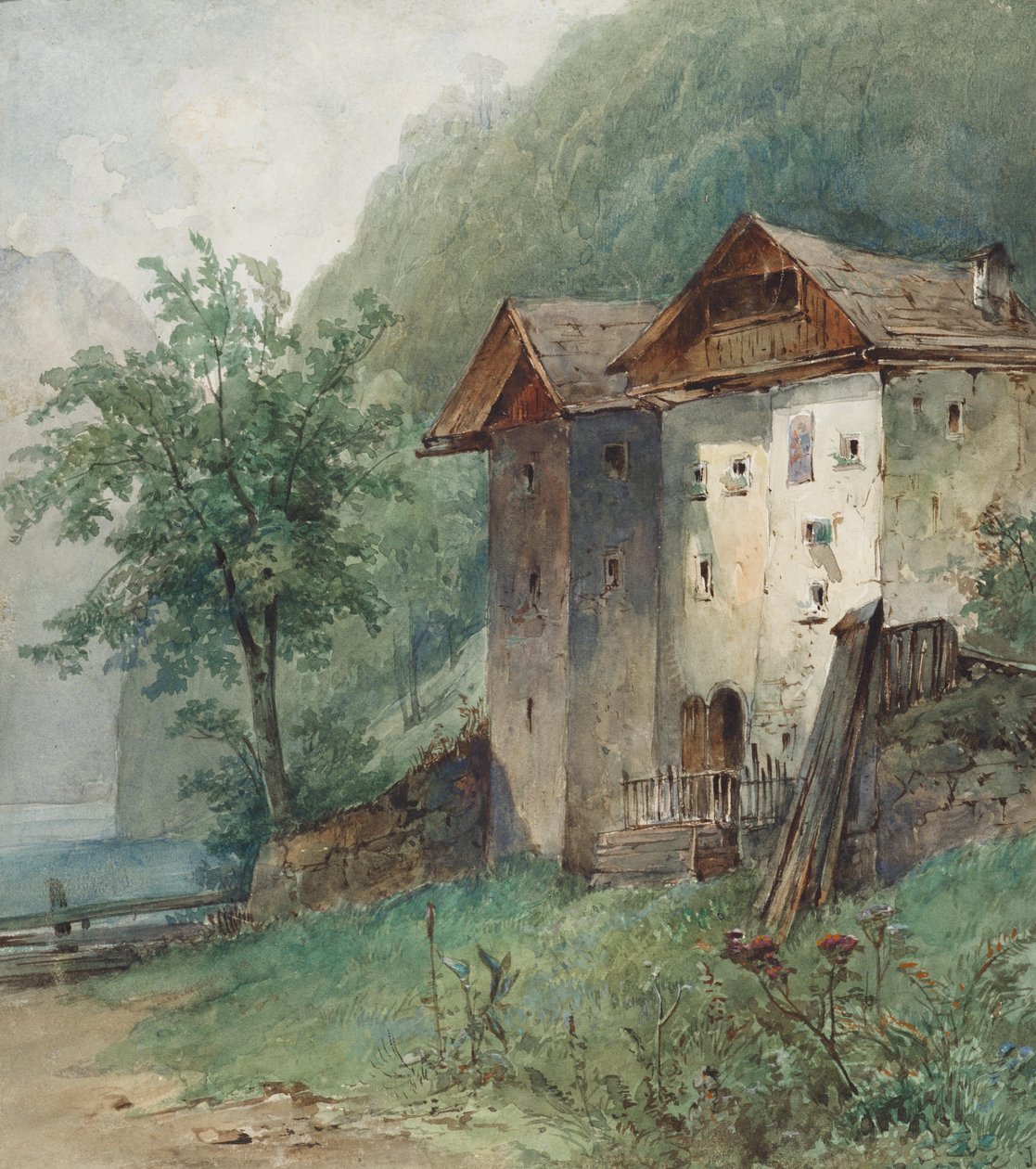Domy na horském jezeře od Joseph Selleny