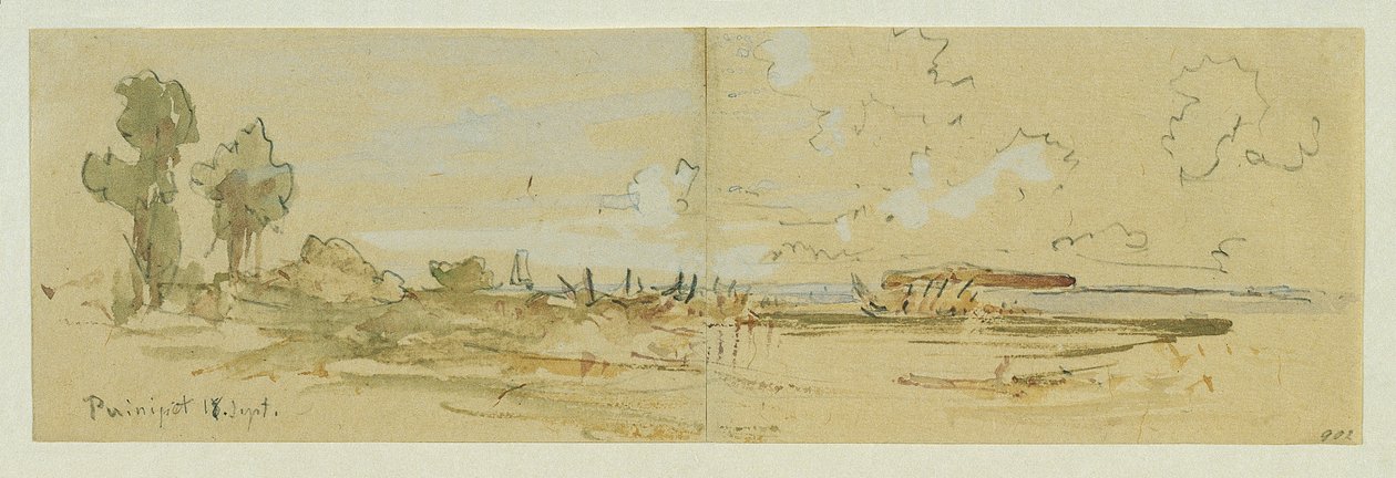 Uferlandschaft der Insel Puinipet (Ponape), Karolínské ostrovy od Joseph Selleny