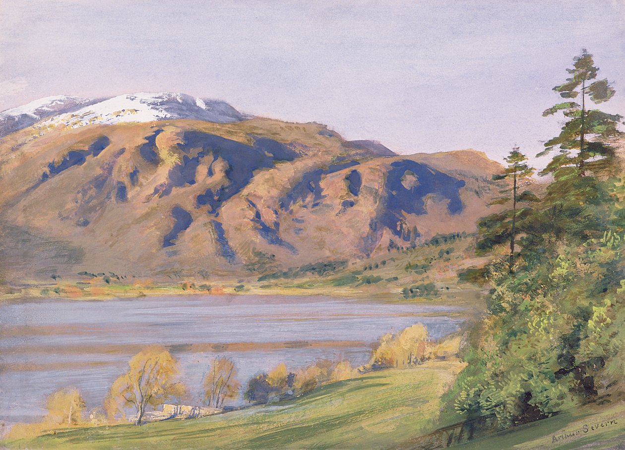 Coniston (wc na papíře) od Joseph Severn