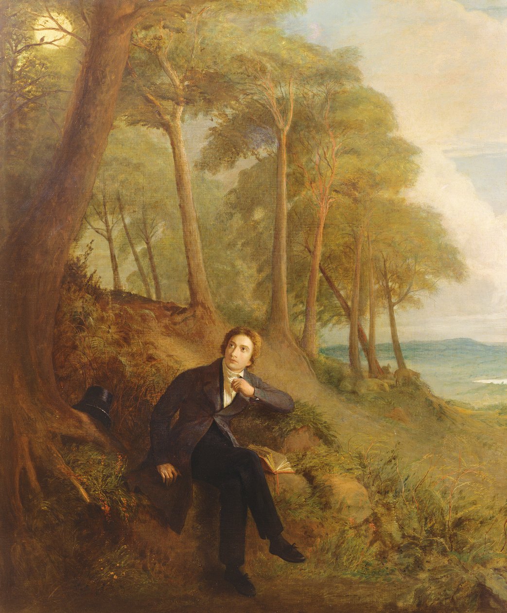 Keats naslouchá slavíkovi na Hampstead Heath, 1845 (viz také 145175) od Joseph Severn