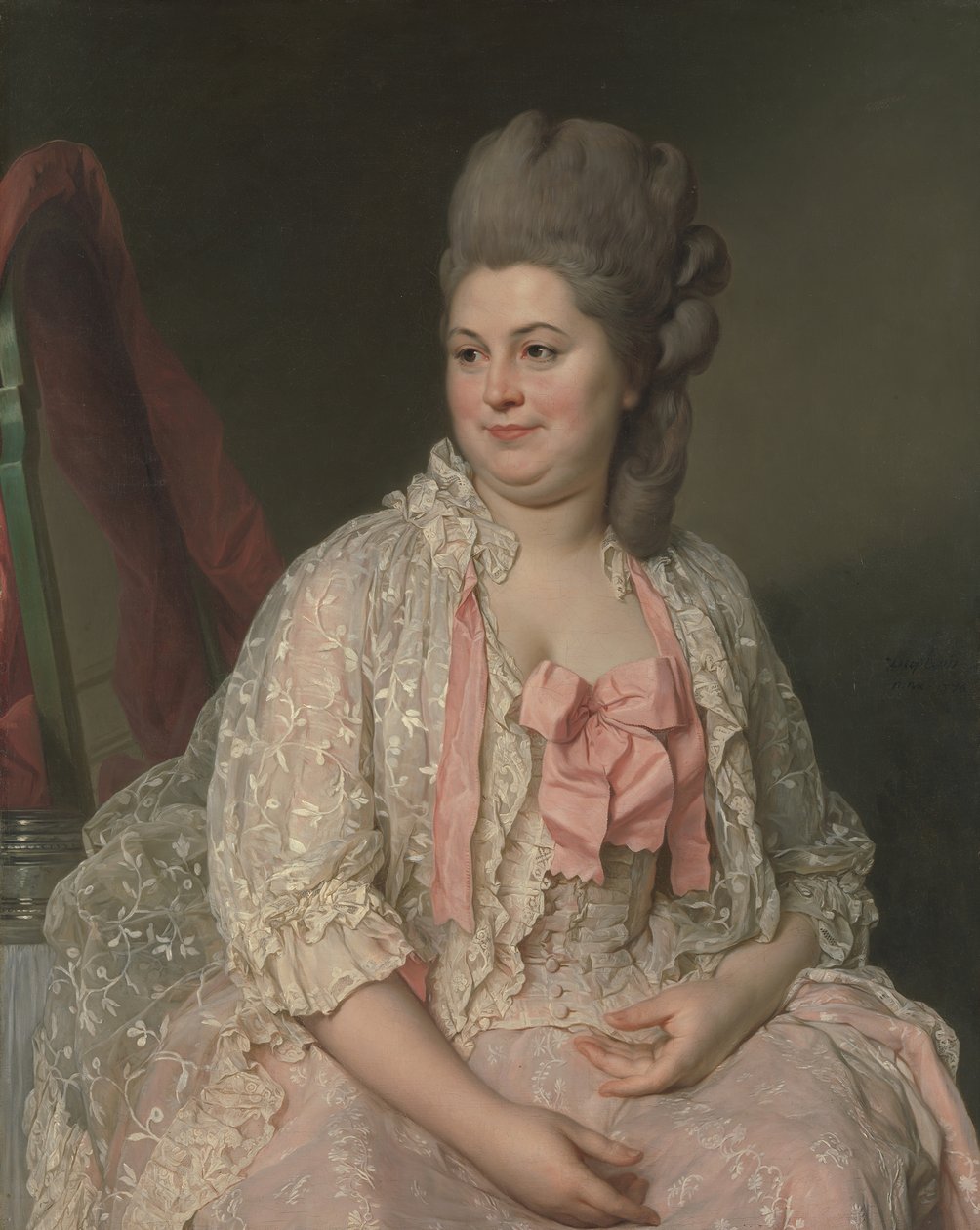 Madame de Saint-Morys Eléonore Elisabeth Angelique de Beauterne, 1742-1824, 1776. od Joseph Siffred Duplessis
