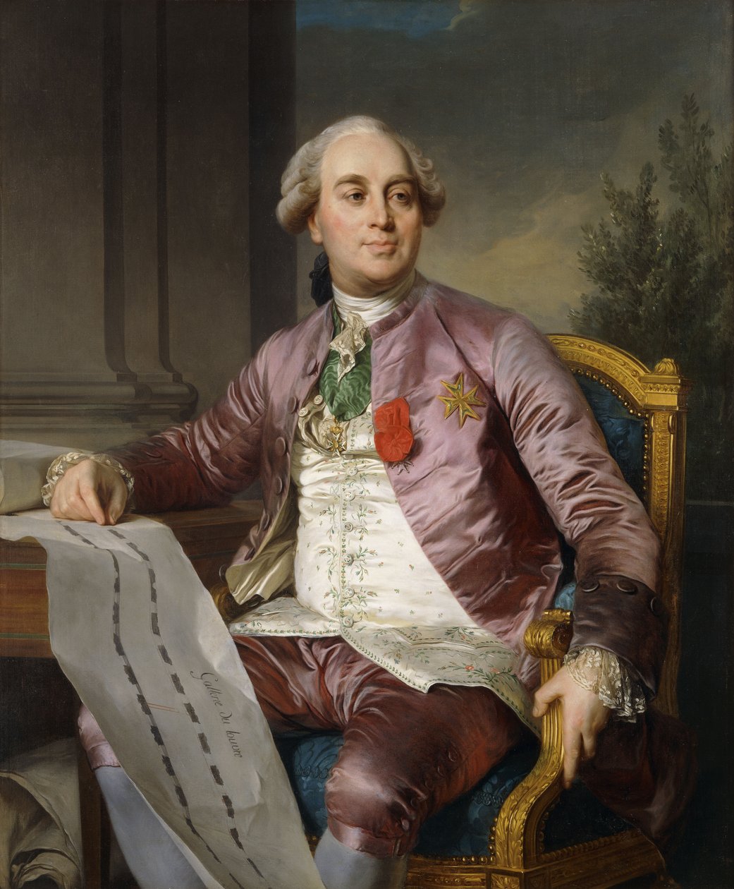 Portrét Charles-Claude de Flahaut de la Billarderie, hraběte z Angiviller od Joseph Siffred Duplessis