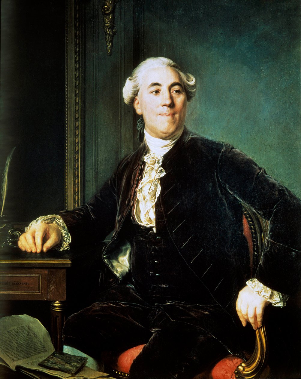 Portrét Jacquese Neckera (1732-1804) Byl ministrem financí za Ludvíka XVI. - Obraz Josepha Siffreda Duplessise (1725-1802) (Joseph-Siffred, Joseph Siffrede, Joseph-Siffrede, Joseph Siffrein, Joseph-Siffrein) od Joseph Siffred Duplessis