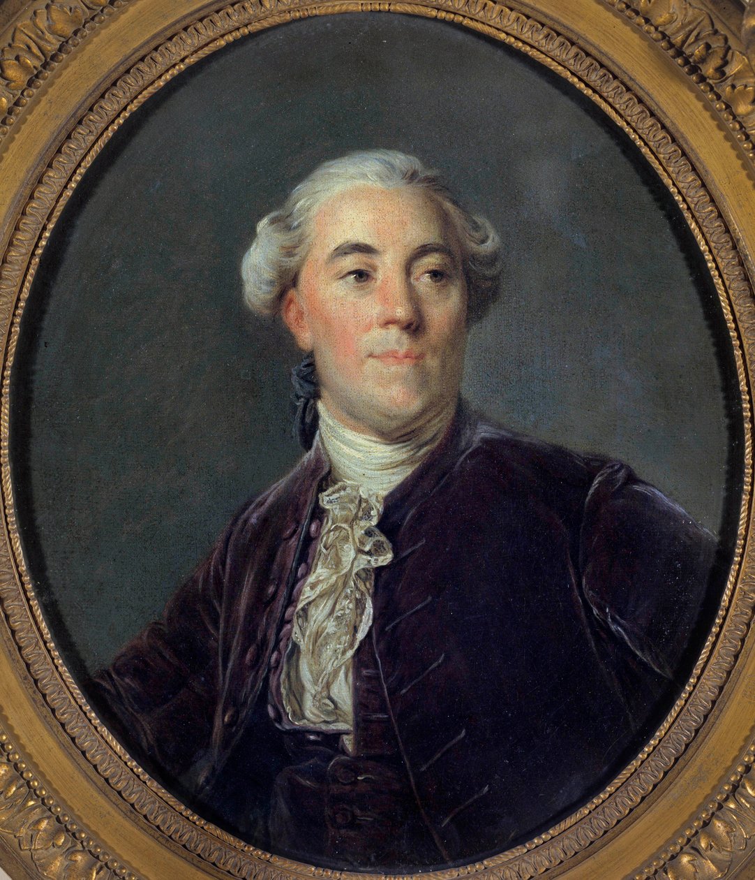 Portrét Jacquese Neckera (1732-1804) Ministr Malba od Josepha Siffreda Duplessise (1725-1802) (Joseph-Siffred, Joseph Siffrede, Joseph-Siffrede, Joseph Siffrein, Joseph-Siffrein) 1781 Rozměr 0,32x0,27 m od Joseph Siffred Duplessis