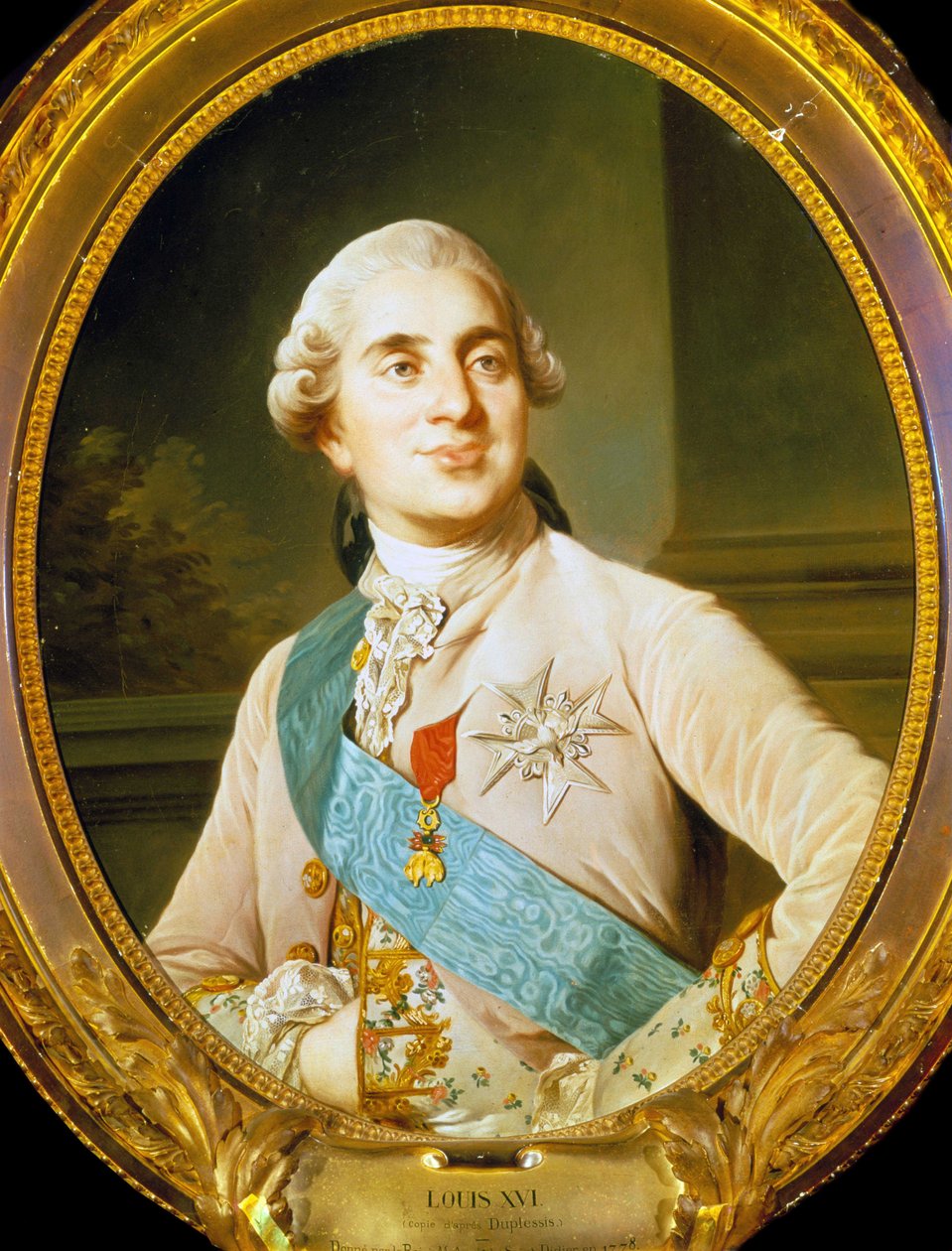 Portrét Ludvíka XVI. (1754 - 1793) od Duplessise. od Joseph Siffred Duplessis