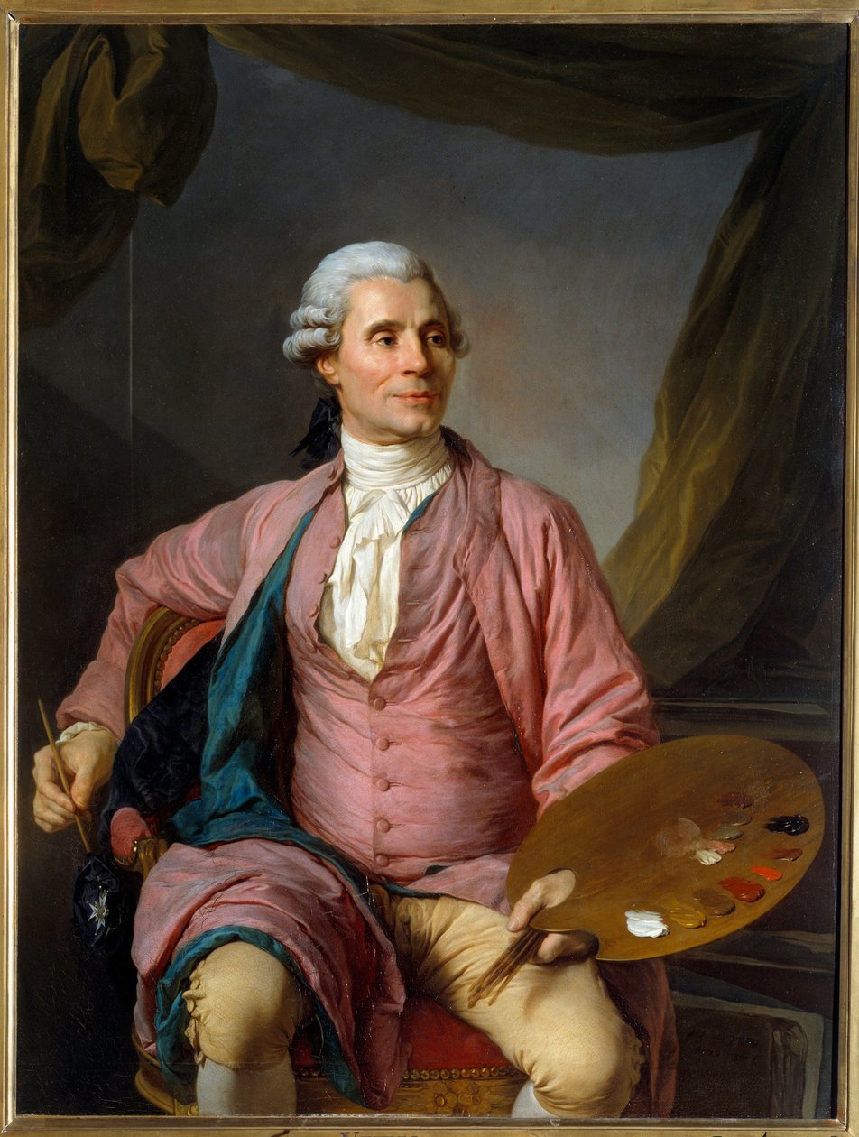 Portrét malíře Joseph Marie Vien (1716-1809) Obraz Josepha Siffreda Duplessise (1725-1802) (Joseph-Siffred, Joseph Siffrede, Joseph-Siffrede, Joseph Siffrein, Joseph-Siffrein) 1784 Ne 1,33x1 m - Portrét malíř Joseph Marie Vien (1716- od Joseph Siffred Duplessis