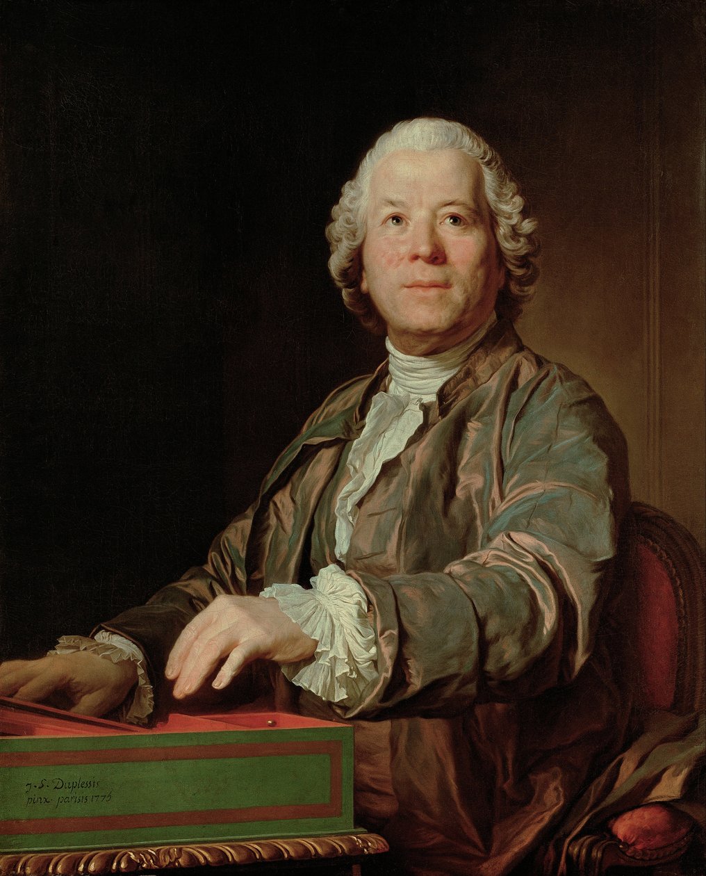 Portrét skladatele Christopha Willibalda Ritter von Gluck 1714-1787, 1775 od Joseph Siffred Duplessis