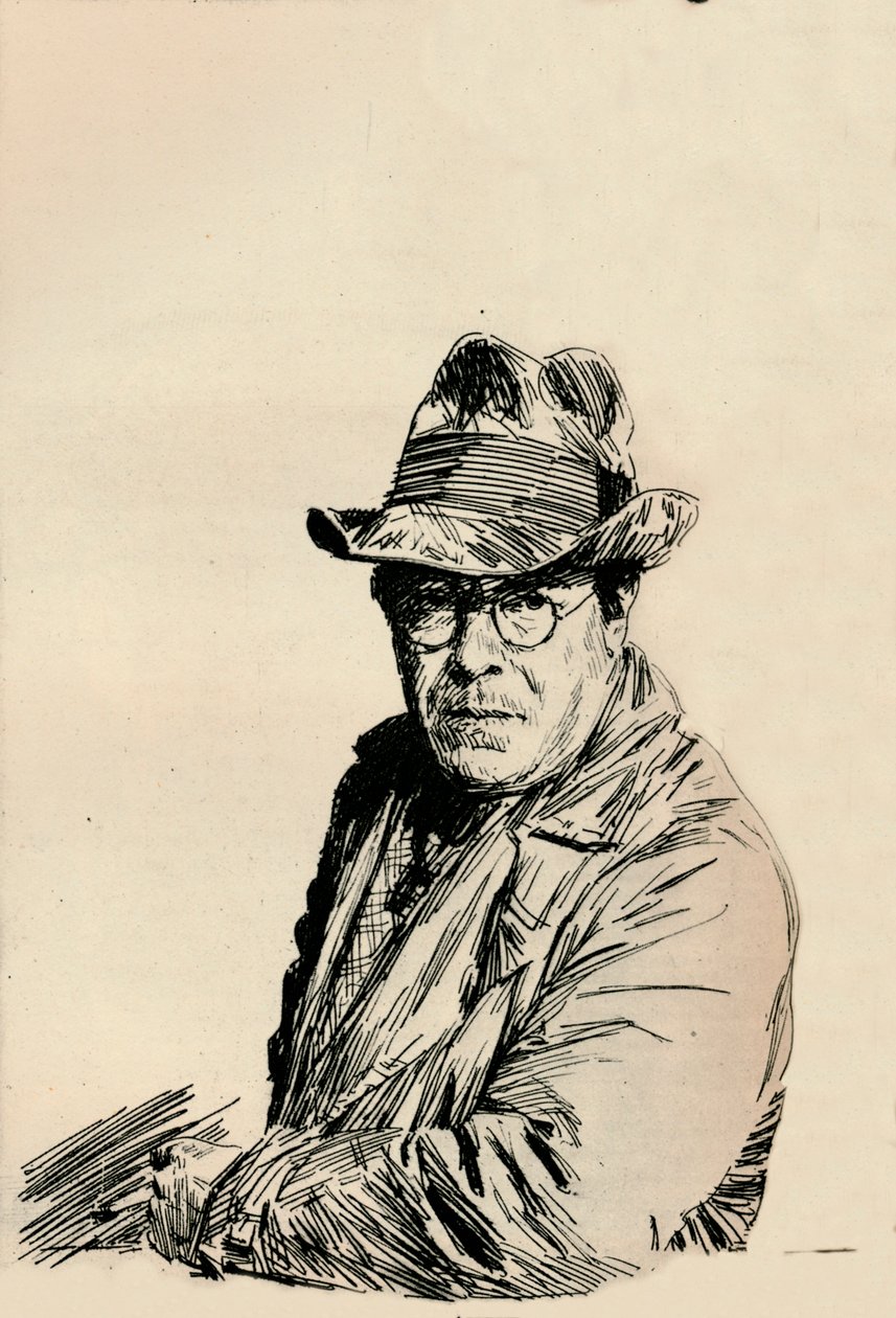 Autoportrét, c1933 od Joseph Simpson