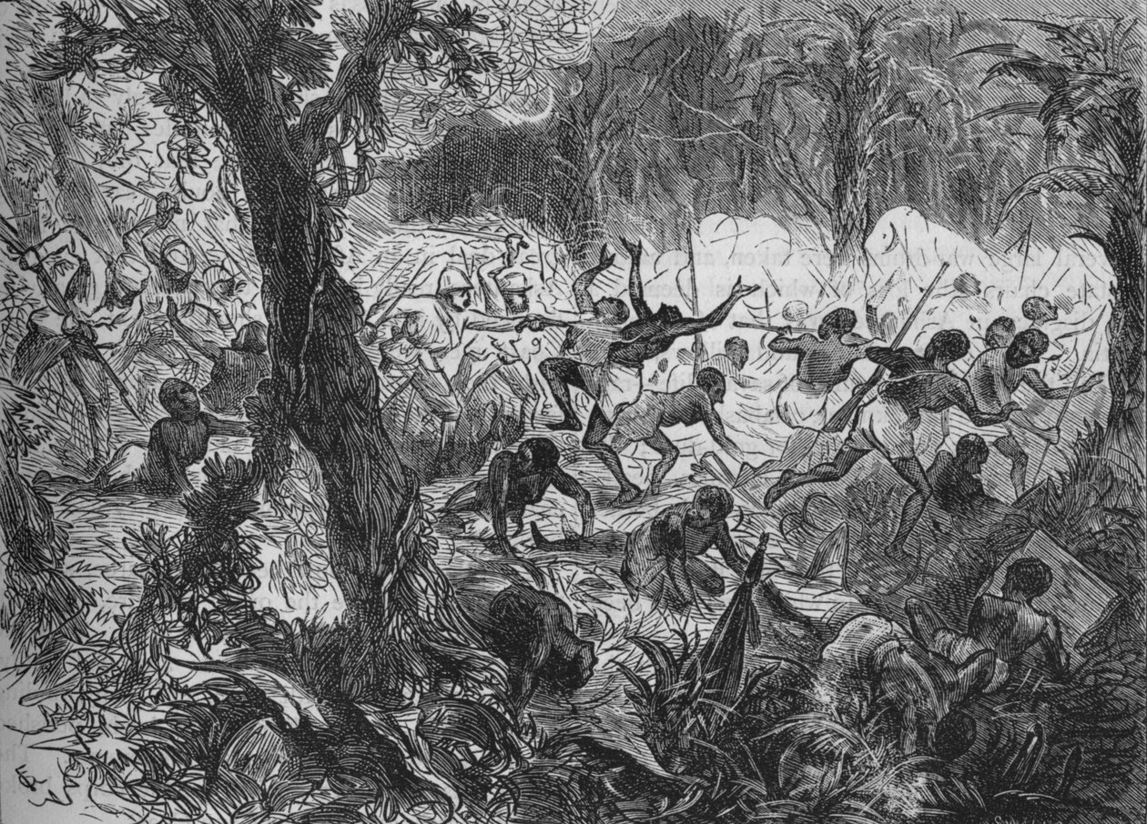 Boj u Abracrampy, 1880 od Joseph Swain