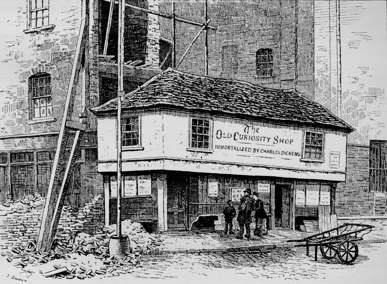 The Old Curiosity Shop poblíž Lincolns Inn Fields, Londýn, c1860 1911 od Joseph Swain