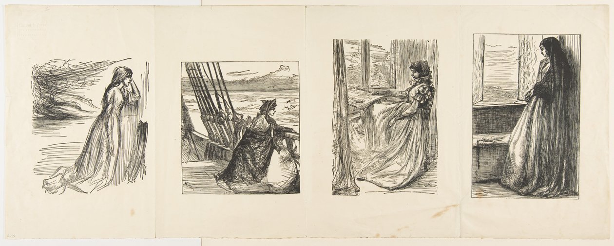Pomocný fond v Lancashire, Majorova dcera, Ráno před masakrem sv..., 1862 od Joseph Swain