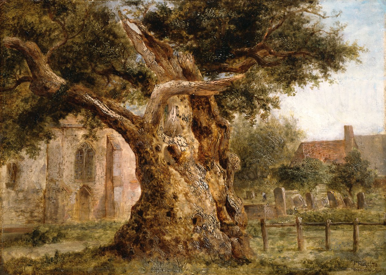 Starý dub, 1870 od Joseph Thors