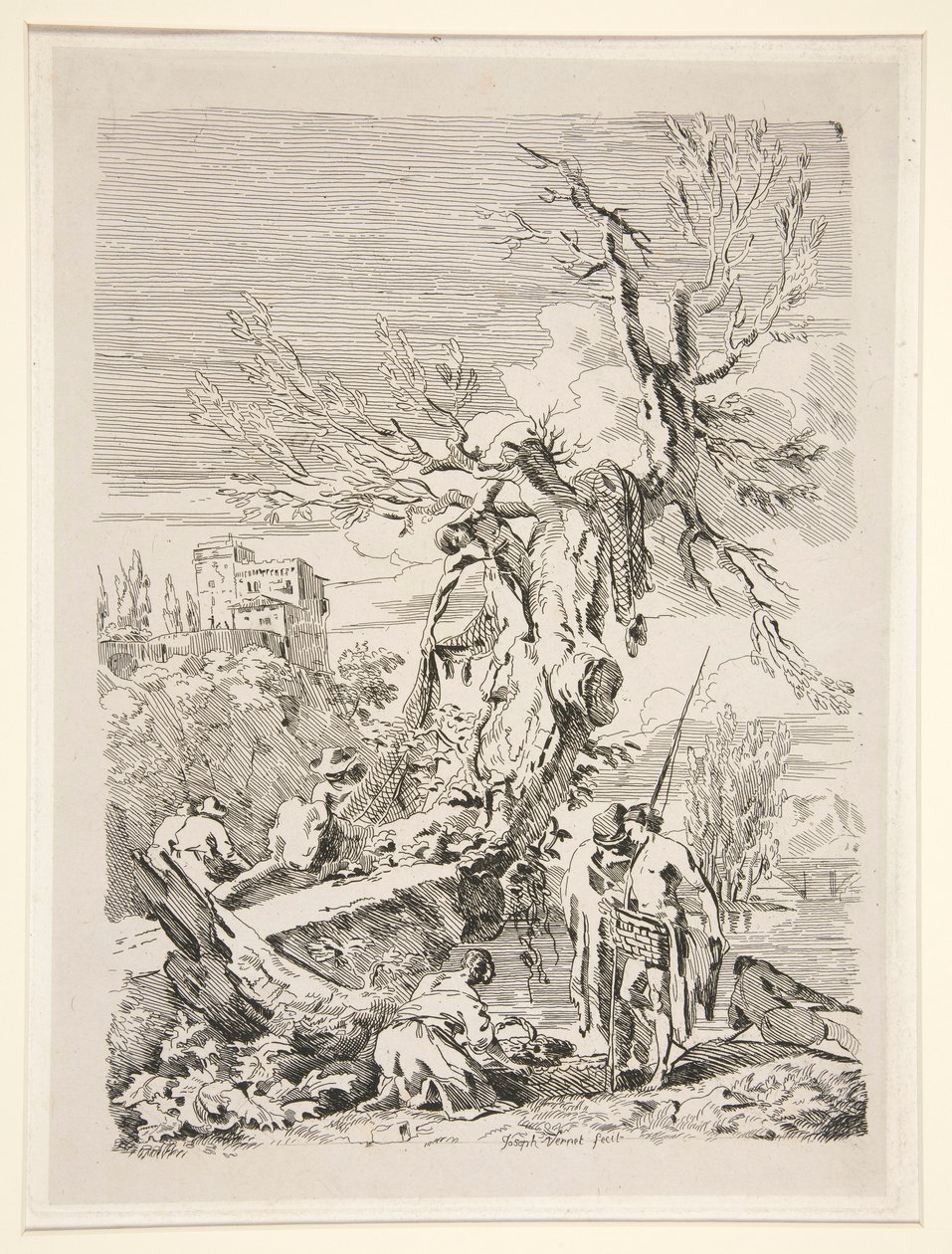 Návrat z rybaření od Claude Joseph Vernet