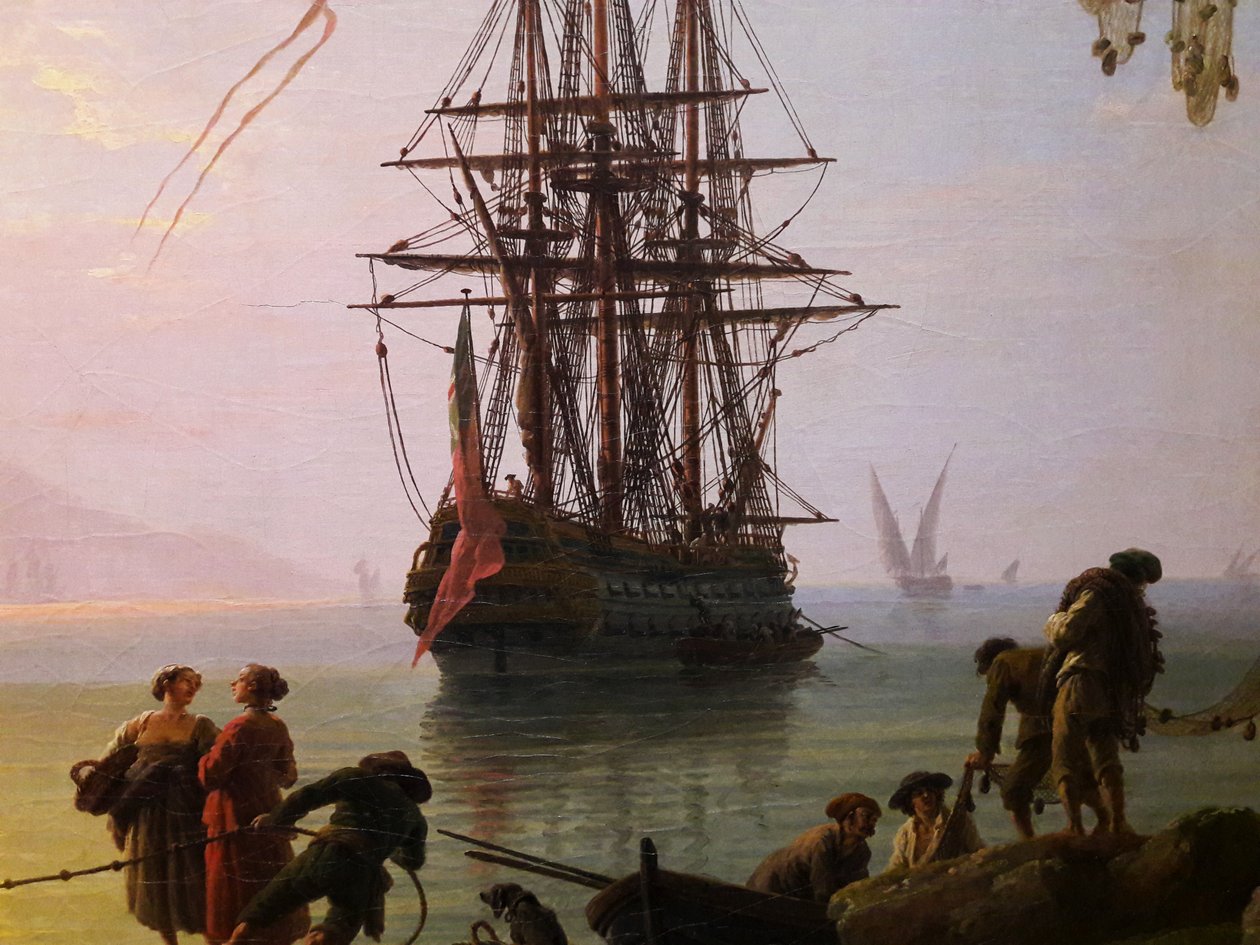 Pohled na ranní přístav (Ráno)


 (detail). od Joseph Vernet