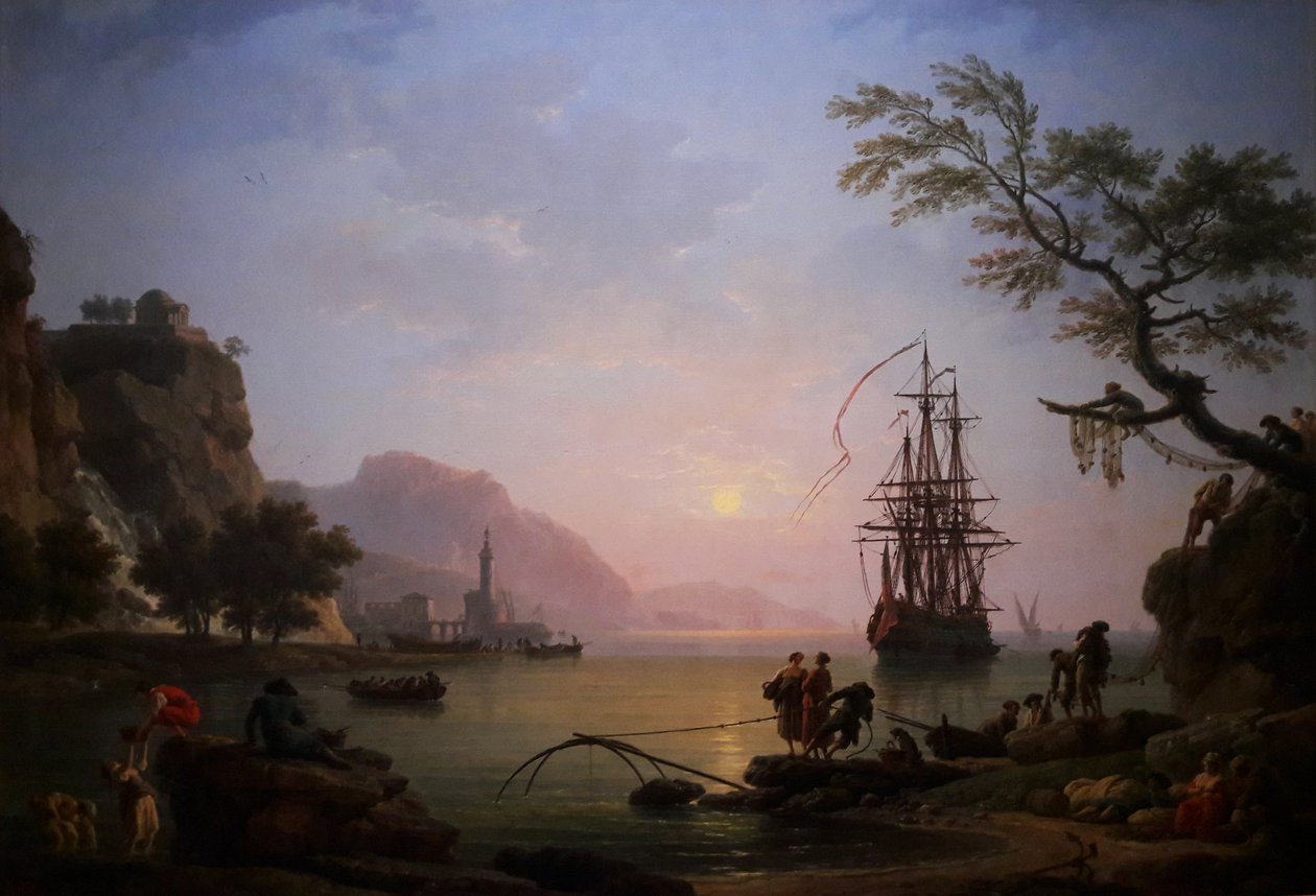 Pohled na přístav ráno (ráno) od Claude Joseph Vernet