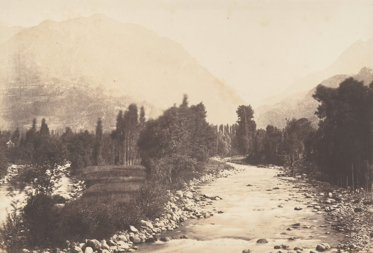 Údolí dobytí Chemin de Saisie v St-Sauveur, 1850. od Joseph Vigier