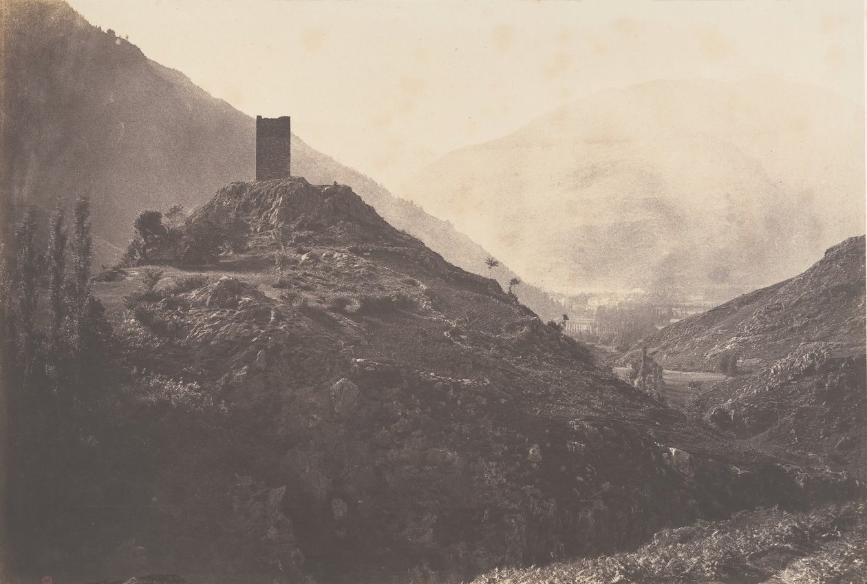 Pohled na údolí Luchon z věže Castelvieilh, 1853. od Joseph Vigier