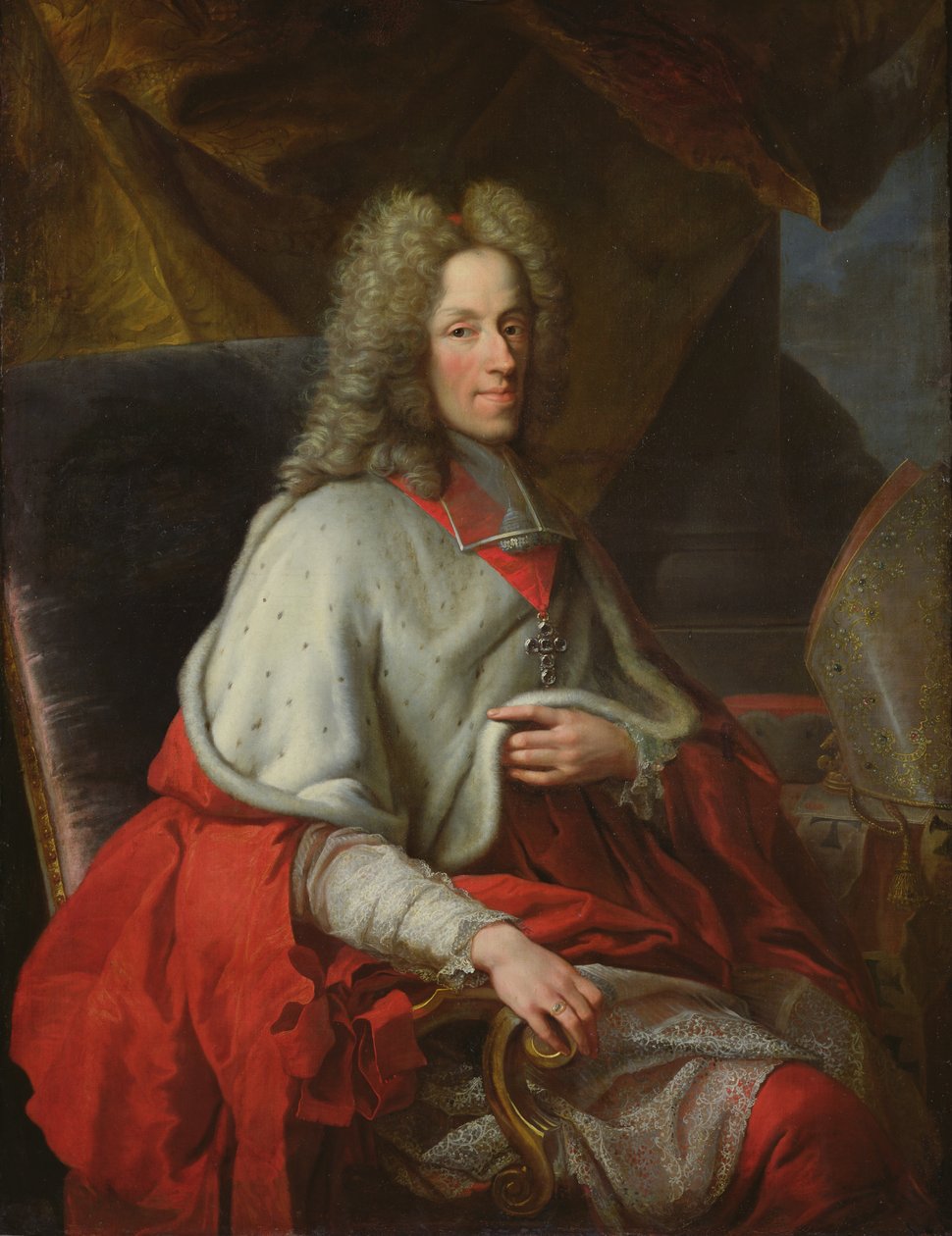 Portrét kardinála Josepha Clementa de Baviere, kolínského kurfiřta od Joseph Vivien