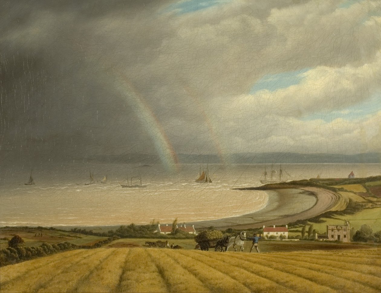 Pohled z Portishead směrem k Walesu, c.1832 od Joseph Walter