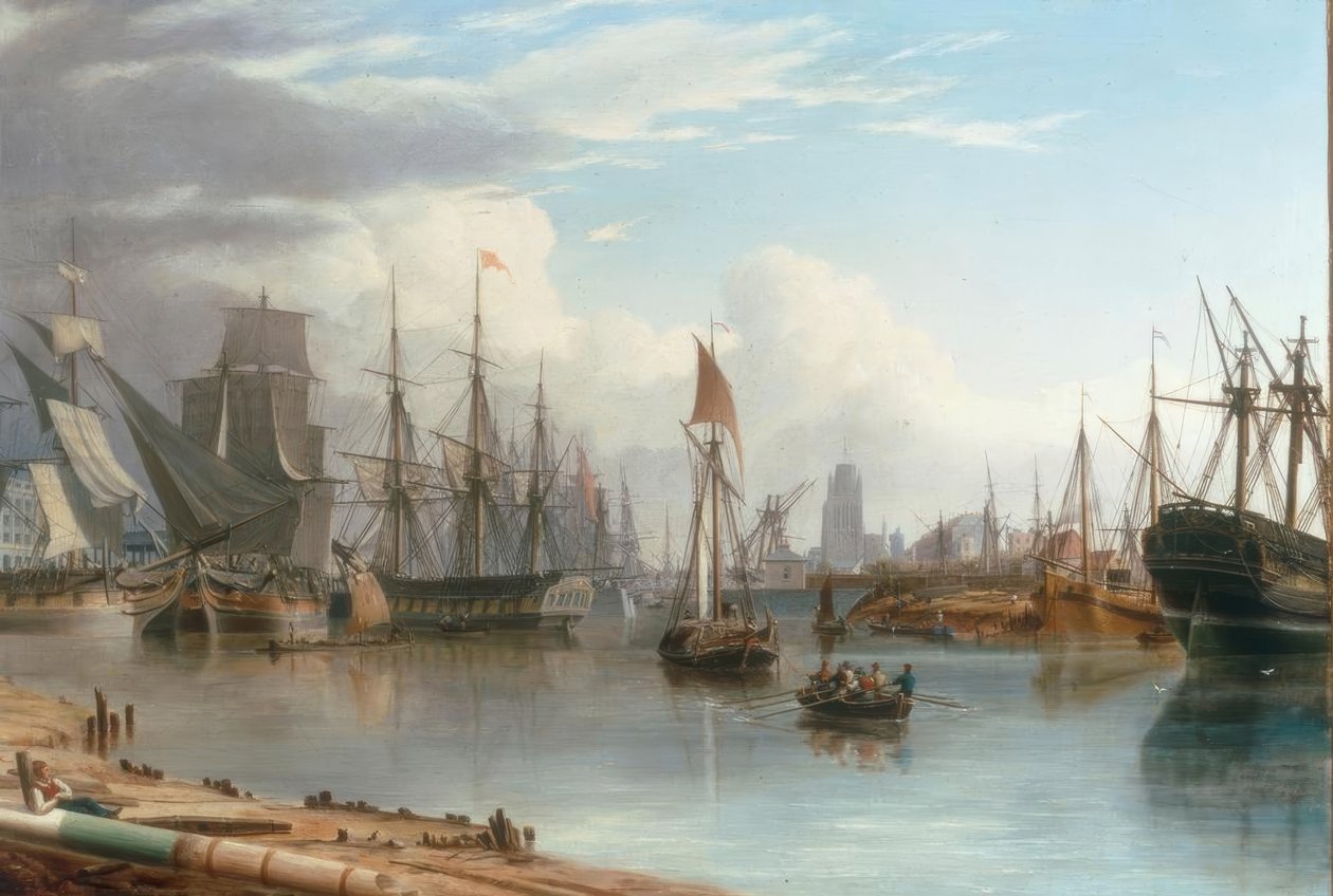 Pohled na plovoucí přístav, Bristol od Joseph Walter