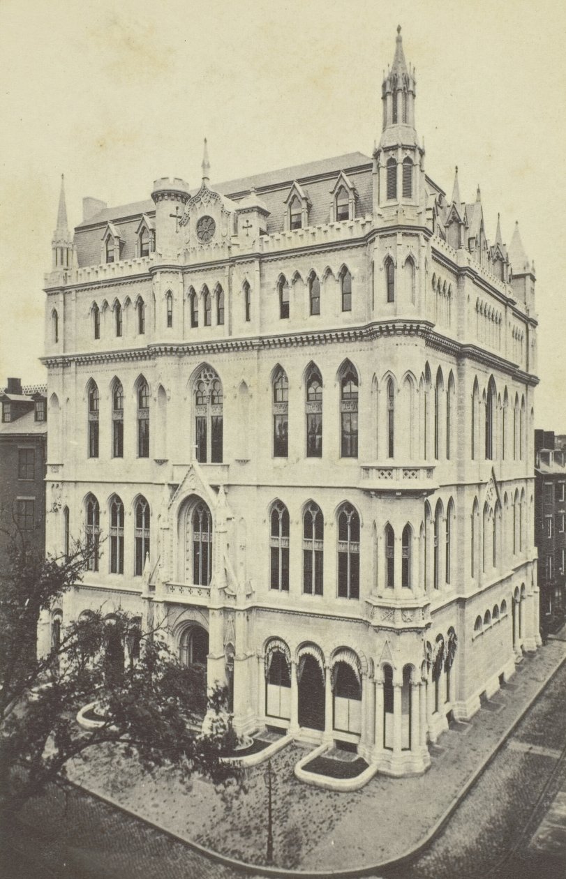Nový zednářský chrám, Boston, 60. léta 19. století. od Joseph Ward
