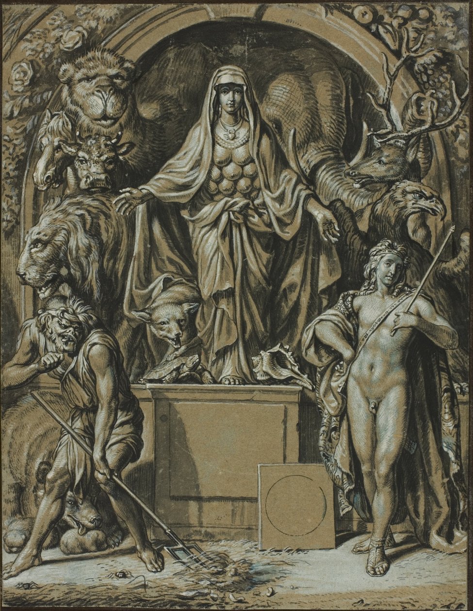 Diana z Efezu jako alegorie přírody od Joseph Werner