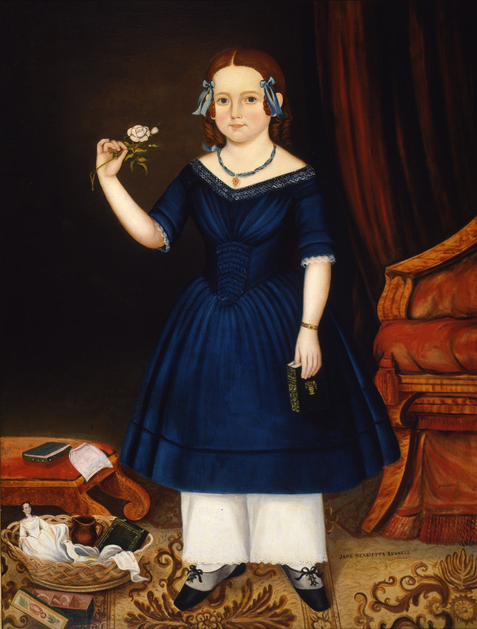 Jane Henrietta Russell, 1844 od Joseph Whiting Stock