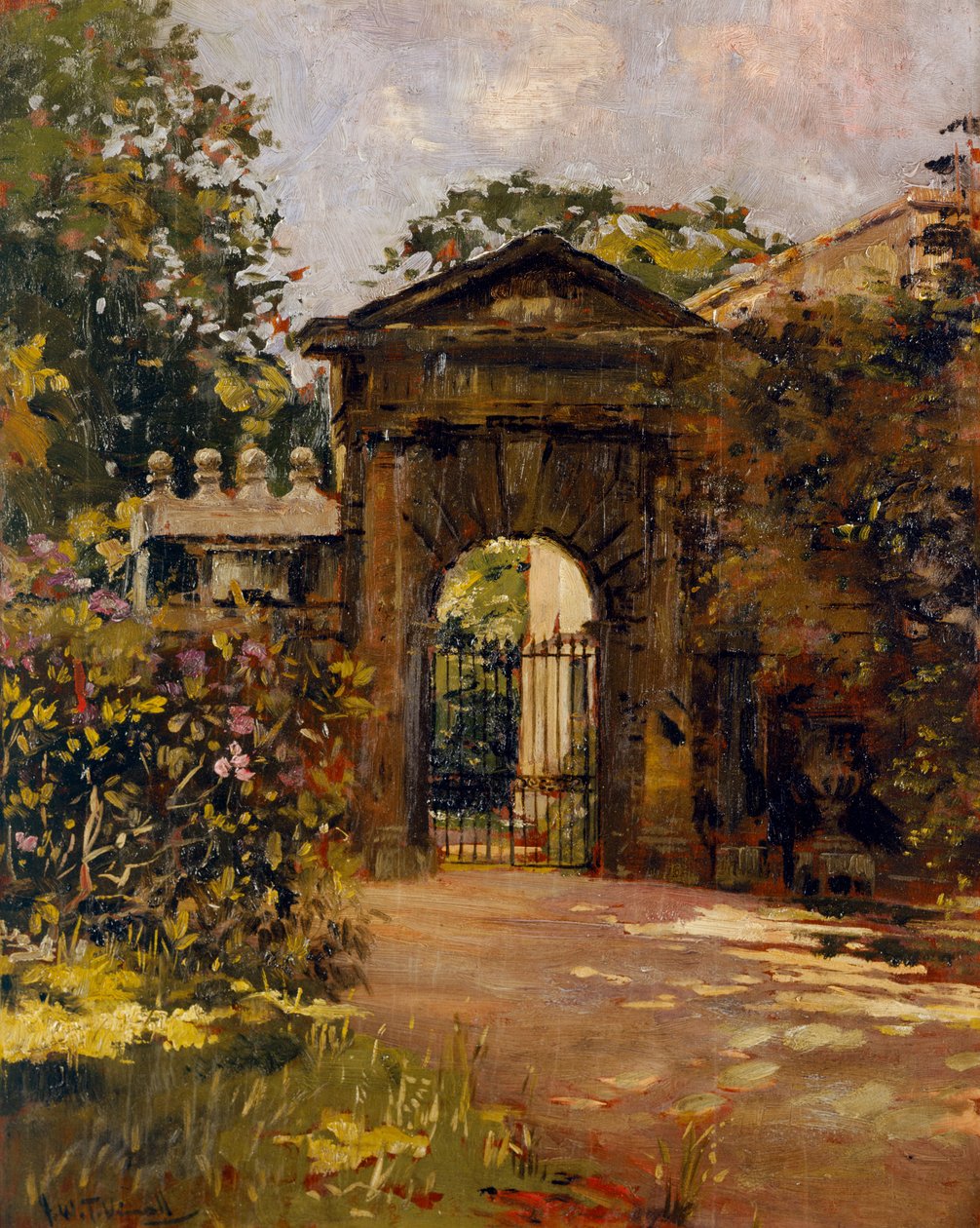 Inigo Jones Gateway, Chiswick House (olej na plátně) od Joseph Williams Topham Vinall