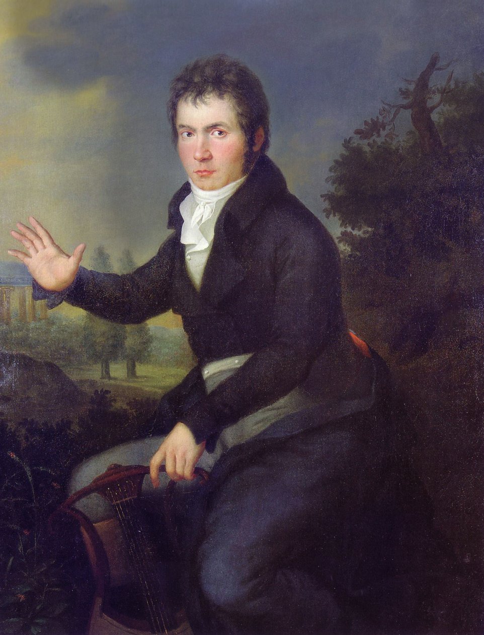 Portrét Ludwiga van Beethovena od Joseph Willibrord Mahler