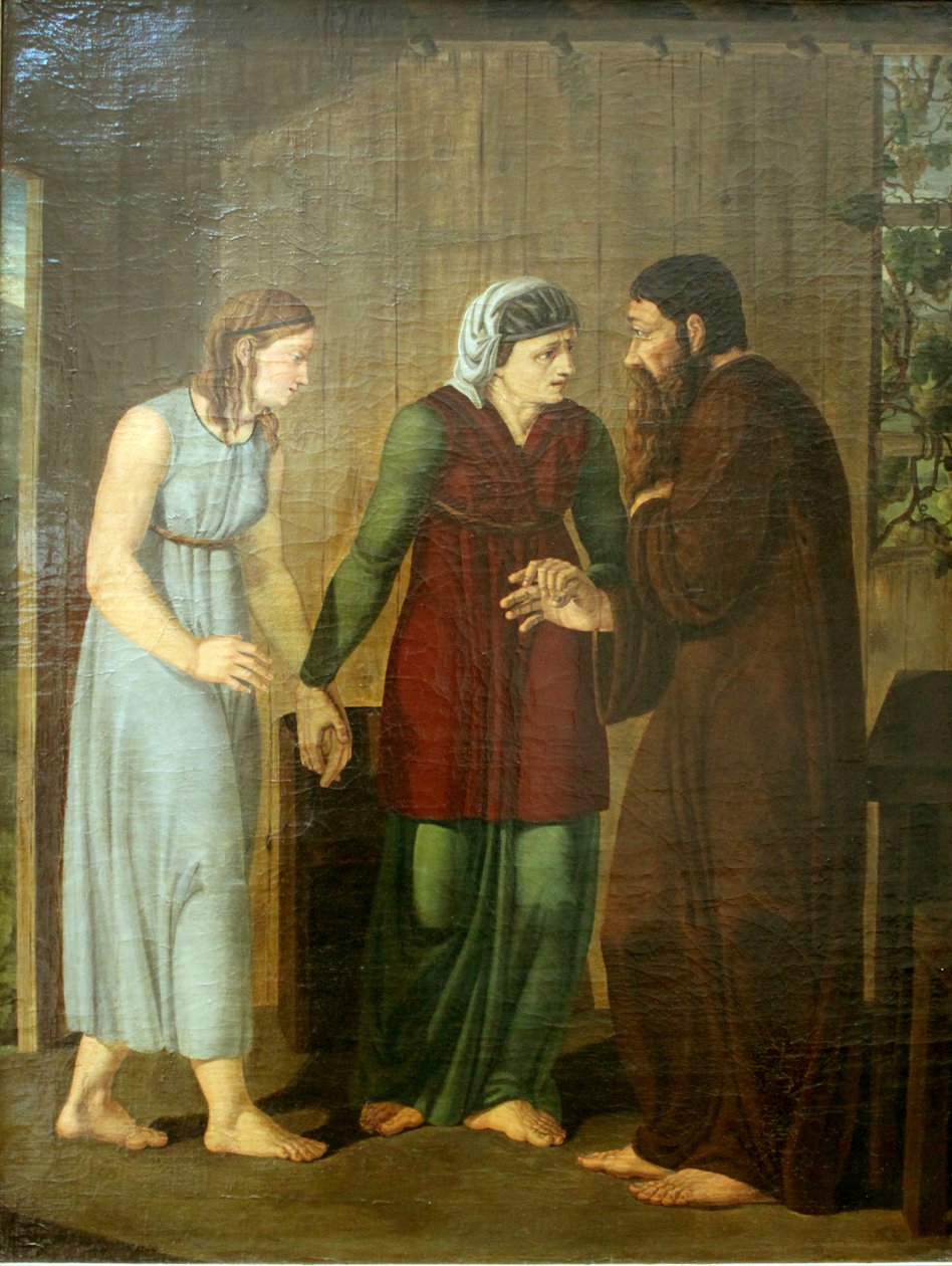 Německy: Zuführung der Hagar Hagar se stává Abrahamovou konkubínou od Joseph Wintergerst