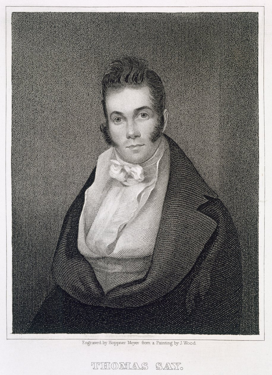 Thomas Say (1787-1834), vyryl Henry Hoppner Meyer (1787-1847) od Joseph Wood