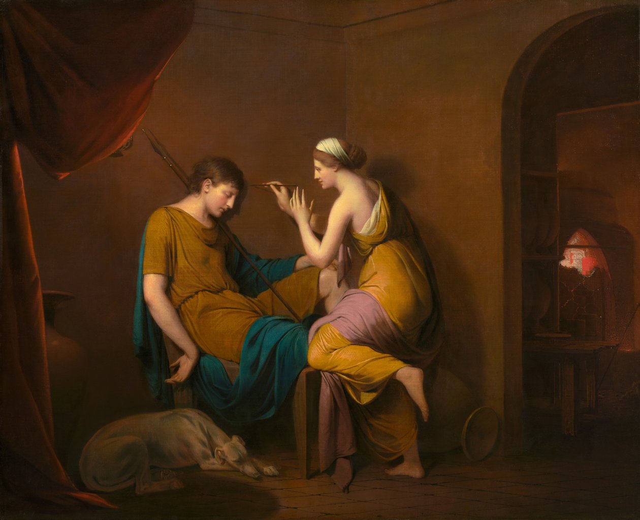 Korintská služebná od Joseph Wright