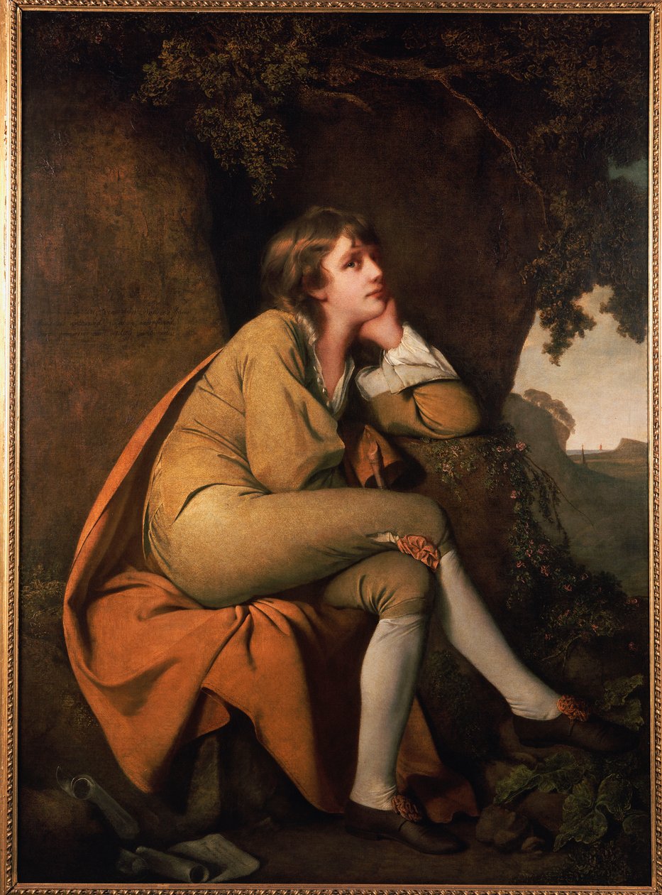 Edwin, z "Minstrel" od Dr. Beattie od Joseph Wright of Derby