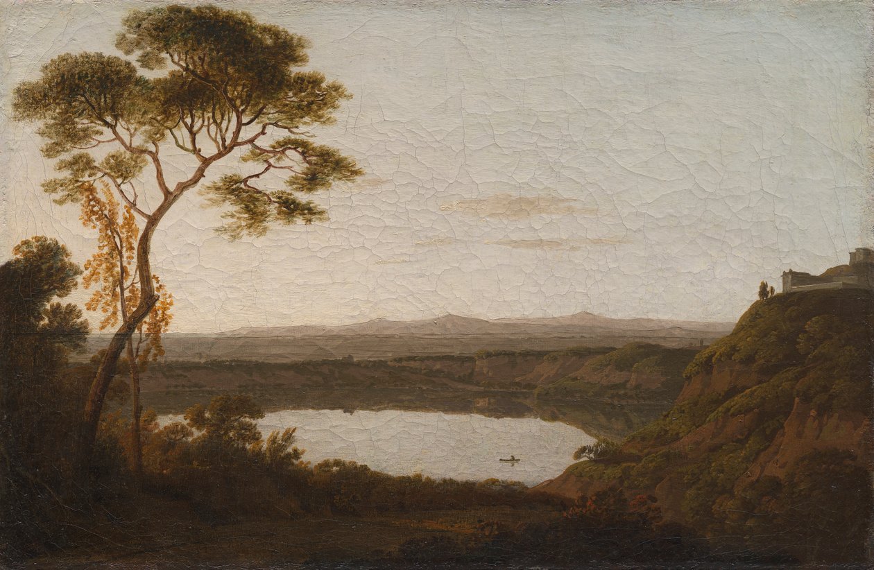 Jezero Albano od Joseph Wright of Derby