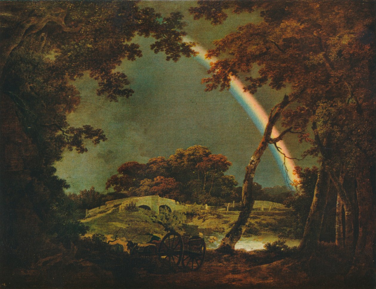 Krajina s duhovým efektem, 1794, 1930. od Joseph Wright of Derby