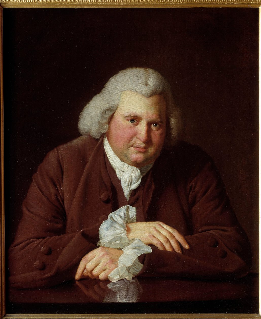 Portrét Erasma Darwina od Joseph Wright of Derby