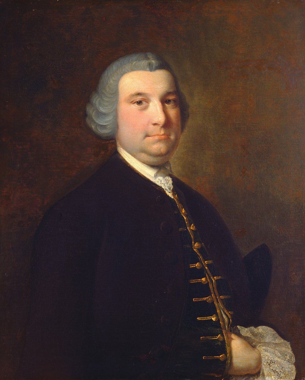 Portrét gentlemana, c. 1760. od Joseph Wright of Derby